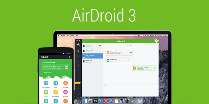 control android from computer with AirDroid