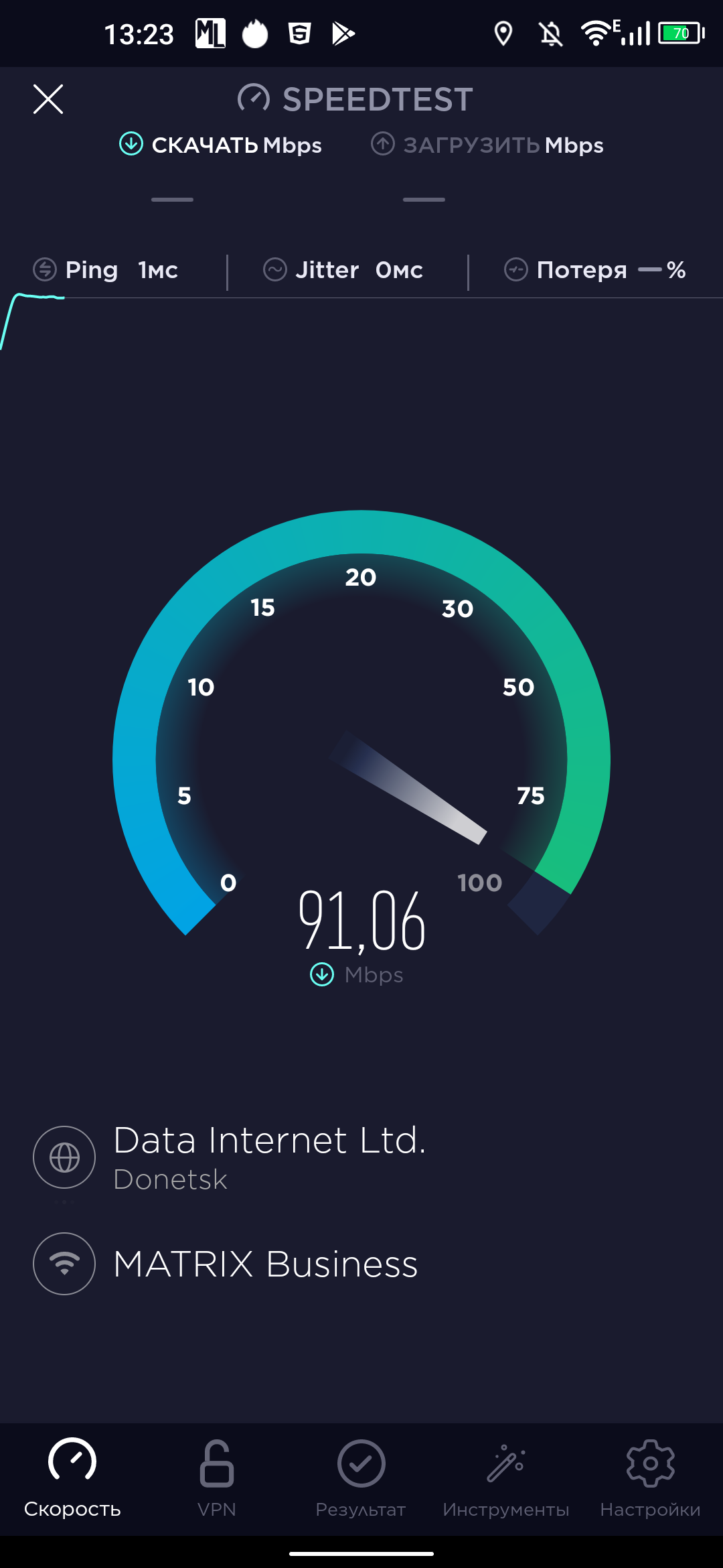 umidigi f2 speedtest wifi ac