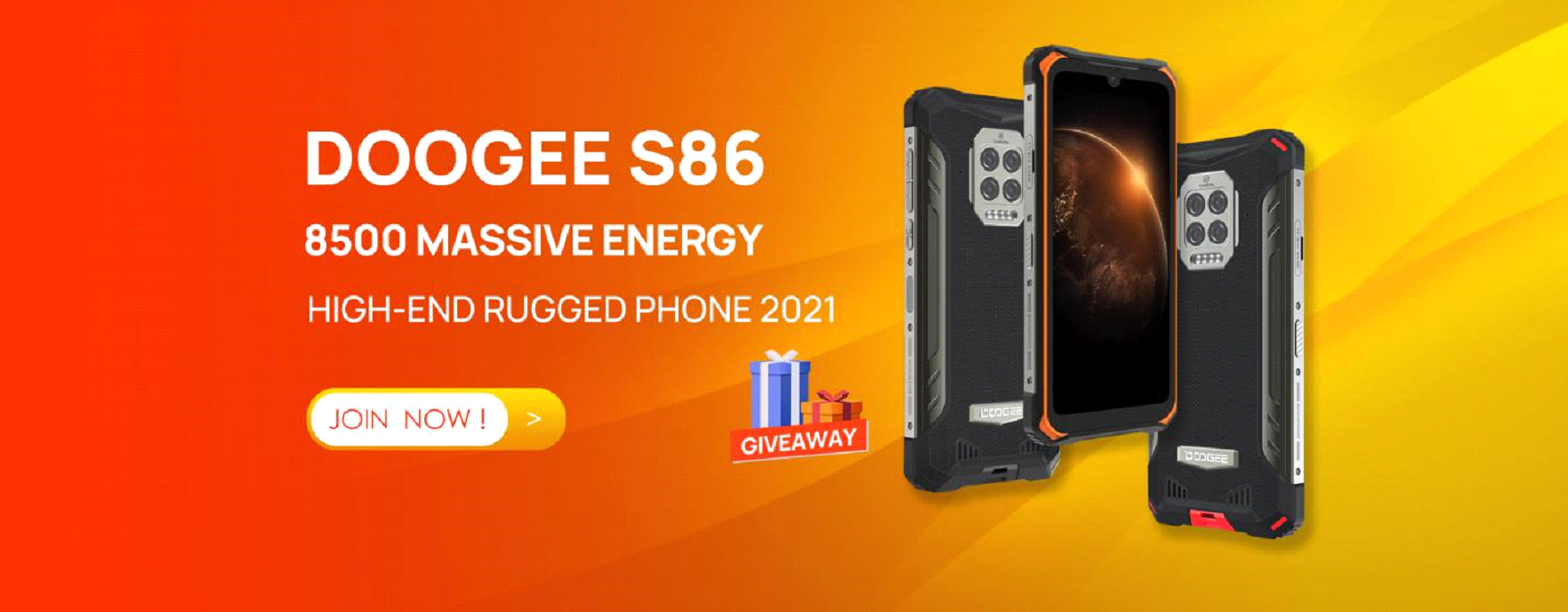 DOOGEE S86 - a new rugged smartphone with 8500 mAh and 6 GB RAM ⋆ 1