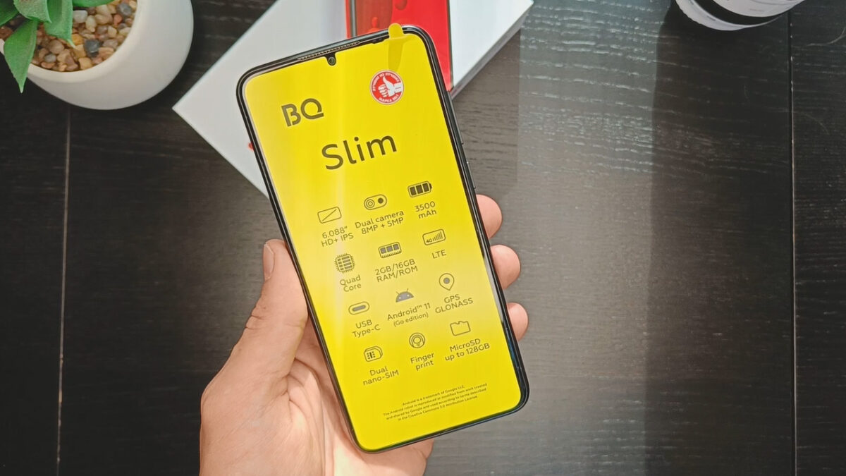 BQ Slim 6061L желтая пленка